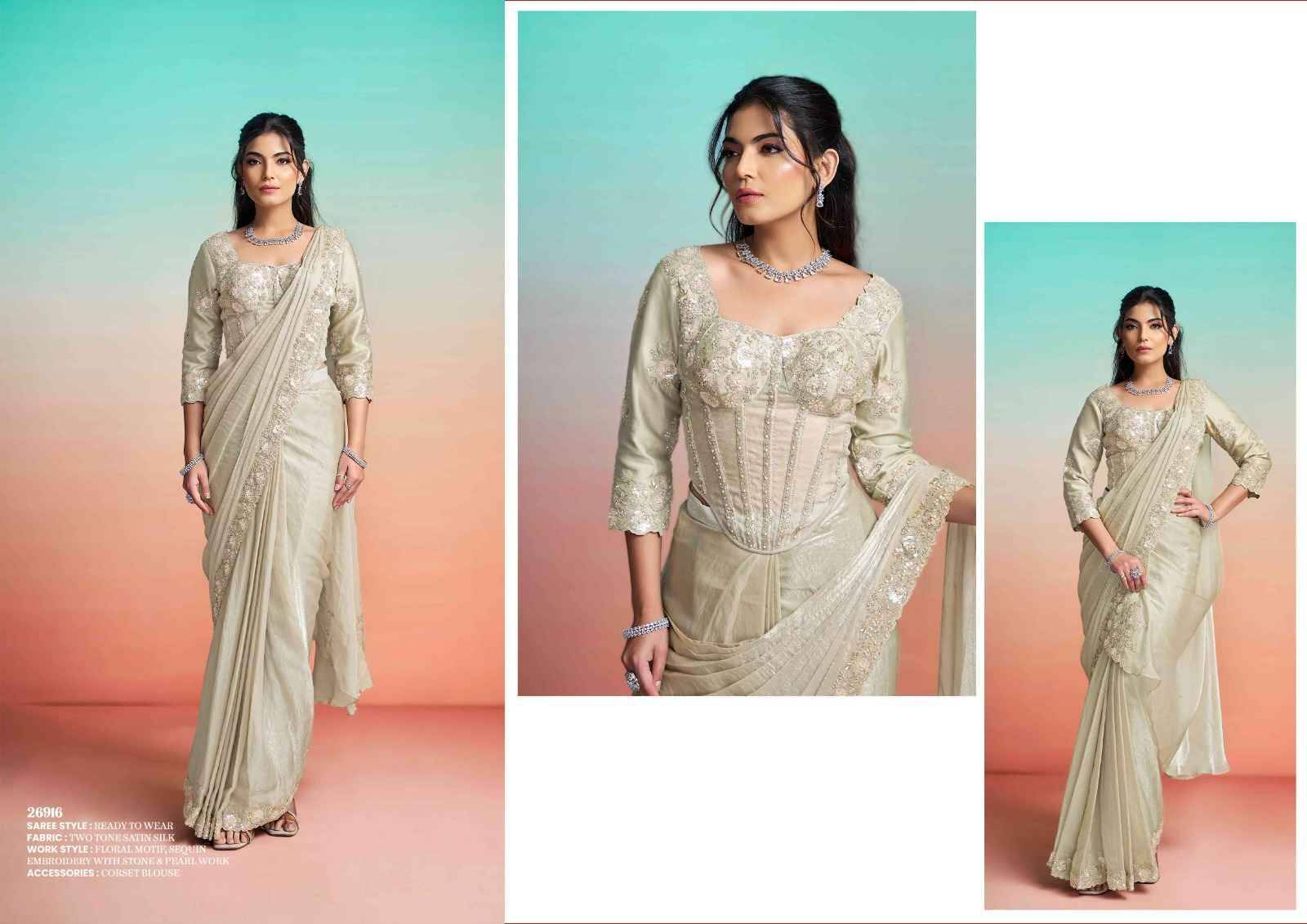 It Girl Edit By Mahotsav Creation 26906 To 26919 Series Indian Traditional Wear Collection Beautiful Stylish Fancy Colorful Party Wear & Occasional Wear Pure Silk Sarees At Wholesale Price